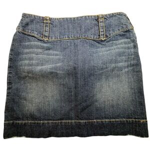 Vintage Tommy Hilfiger Skirt Womens Sz 10 Blue Denim Jean Pencil Mini Y2K 2000s